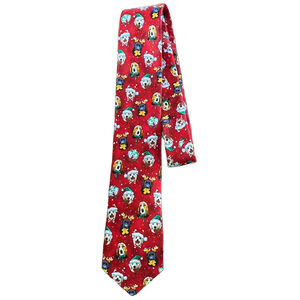 Men's American Greetings Snowman Tie Red White One Size
